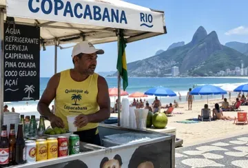 Quiosque de praia em Copacabana